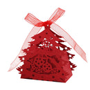 20pcs Christmas Tree Gift Candy Boxes Birthday Wedding Party Decor Red