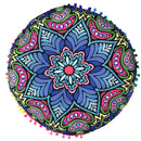 Durable Washable Round Throw Pillow Case Home Bedroom Sofa Car Bed Cushion Decor Cover Royalblue