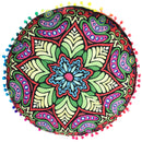 Durable Washable Round Throw Pillow Case Home Bedroom Sofa Car Bed Cushion Decor Cover Illicium Verum Pattern Charms