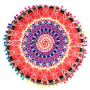 Durable Washable Round Throw Pillow Case Home Bedroom Sofa Car Bed Cushion Decor Cover Mandala Printed Charms