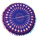 Durable Washable Round Throw Pillow Case Home Bedroom Sofa Car Bed Cushion Decor Cover Print Charms
