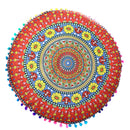 Durable Washable Round Throw Pillow Case Home Bedroom Sofa Car Bed Cushion Decor Cover Creative Print Charms