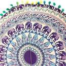 Durable Washable Round Throw Pillow Case Home Bedroom Sofa Car Bed Cushion Decor Cover Creative Print Charms