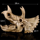 Scale Model Resin Dinosaur Skull Triceratops Head Skeleton DIY Party Craft
