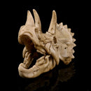 Scale Model Resin Dinosaur Skull Triceratops Head Skeleton DIY Party Craft