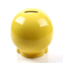 Gothic Ceramic Skull Money Saving Box Money Collectable Piggy Bank -Yellow