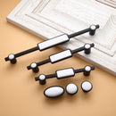 Home Decorative Ceramic Door Cabinet Cupboard Wardrobe Drawer Pull Handle Knob with Pack of 2PCS Mounting Screws