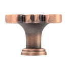 Vintage Antique Copper Door Knob Cabinet Cupboard Drawer Bin Pull Handle