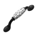 Creative Crackle Pattern Door Handle Home Hardware Cabinet Cupboard Wardrobe Drawer Pull Knob + Pack of 2PCS Mounting Screws