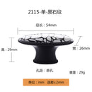 Vintage Fashionable Single Hole Crackle Design Door Knob Cabinet Cupboard Closet Drawer Closet Pull Handle with Mounting Screw