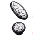 Vintage Fashionable Single Hole Crackle Design Door Knob Cabinet Cupboard Closet Drawer Closet Pull Handle with Mounting Screw