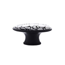 Vintage Fashionable Single Hole Crackle Design Door Knob Cabinet Cupboard Closet Drawer Closet Pull Handle with Mounting Screw
