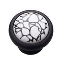 Vintage Fashionable Single Hole Crackle Design Door Knob Cabinet Cupboard Closet Drawer Closet Pull Handle with Mounting Screw