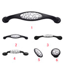 Vintage Fashionable Single Hole Crackle Design Door Knob Cabinet Cupboard Closet Drawer Closet Pull Handle with Mounting Screw