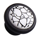 Vintage Fashionable Single Hole Crackle Design Door Knob Cabinet Cupboard Closet Drawer Closet Pull Handle with Mounting Screw