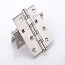 1Pair Stainless Steel Fire Door Butt Hinge Home Furniture Cabinet Door Hardware Hinge 2.5MM with Pack of 16PCS Screws
