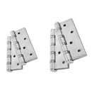 1Pair Stainless Steel Fire Door Butt Hinge Home Furniture Cabinet Door Hardware Hinge 3MM with Pack of 16PCS Screws