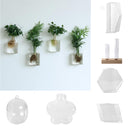 Clear Glass Vase Flower Planter Pot Terrarium Container Home Hexagon Decor