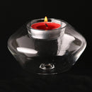 Borosilicate Glass Candle Holder Flying Saucer Candlestick Party Home Wedding Decoration