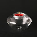 Borosilicate Glass Candle Holder Flying Saucer Candlestick Party Home Wedding Decoration