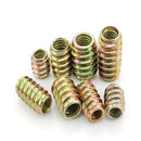 Pack of 10PCS Wood Insert Interface Screws Threads Bolts Nuts Fixing Furniture Mounting Fasteners M8*18