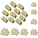 Pack of 10PCS Wood Insert Interface Screws Threads Bolts Nuts Fixing Furniture Mounting Fasteners M8*18