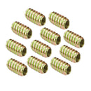 Pack of 10PCS Wood Insert Interface Screws Threads Bolts Nuts Fixing Furniture Mounting Fasteners M8*18