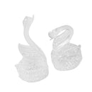 Decorative Glass Loving Swan Couple Figurine Collection Unique Wedding Gifts