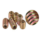 Pack of 10PCS Wood Insert Interface Screws Threads Bolts Nuts Fixing Furniture Mounting Fasteners M6*12