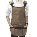 Heavy-duty Multi-Pocket Tool Apron Bag Pouch For Crafts Carpenter Woodworker Painter Adjustable Straps