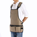 Heavy-duty Multi-Pocket Tool Apron Bag Pouch For Crafts Carpenter Woodworker Painter Adjustable Straps