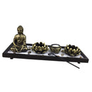 Zen Garden Sand Kit Tealight Holder Relax Spiritural Meditation Home Wedding Party Decor Supplies