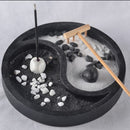 Zen Garden Sand Tray Mini Tower Stone Pebbles Rake Set Home Bedroom Office Decor Ornament Feng Shui Wedding Gift