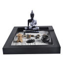 Zen Garden Sand Tray Mini Incense Burner Stone Pebbles Rake Set Home Bedroom Party Decor Ornament Supplies