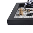 Zen Garden Sand Tray Mini Incense Burner Stone Pebbles Rake Set Home Bedroom Party Decor Ornament Supplies
