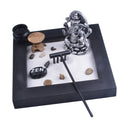 Zen Garden Sand Tray Mini Incense Burner Stone Pebbles Rake Set Home Bedroom Party Decor Ornament Feng Shui Wedding Gift