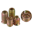Pack of 10PCS Wood Insert Interface Screws Threads Bolts Nuts Fixing Furniture Mounting Fasteners M6*17