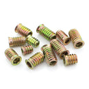 Pack of 10PCS Wood Insert Interface Screws Threads Bolts Nuts Fixing Furniture Mounting Fasteners M6*17