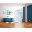 1 Set of 5PCS Assorted Size Modern Art Canvas Art Wall Painting Beach Print Charms Home Cafe Hotel Wall Decor Painting 40/60/80cm
