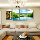 4-Panel Canvas Wall Artwork Paintings Natural View Print Pictures 30*60/80cm