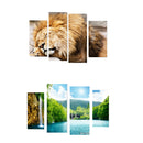4-Panel Canvas Wall Artwork Paintings Natural View Print Pictures 30*60/80cm