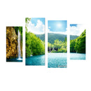 4-Panel Canvas Wall Artwork Paintings Natural View Print Pictures 30*60/80cm