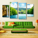 4-Panel Canvas Wall Artwork Paintings Natural View Print Pictures 30*60/80cm