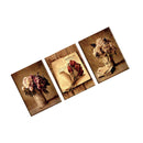 1 Set of 3PCS Table Bouquet Print Canvas Painting for Home Bedroom Cafe Hotel Room Wall Art Wall Decor Paintings 40cm