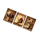 1 Set of 3PCS Table Bouquet Print Canvas Painting for Home Bedroom Cafe Hotel Room Wall Art Wall Decor Paintings 40cm