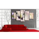 1 Set of 5PCS Canvas Painting for Home Bedroom Cafe Hotel Room Wall Art Wall Decor Paintings Horse Flower Print Charms 30/40/50cm