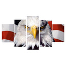 1 Set of 5PCS Canvas Painting for Home Bedroom Cafe Hotel Room Wall Art Wall Decor Paintings Eagle Print Charms 40/60/80cm