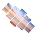 1 Set of 5PCS Canvas Painting for Home Bedroom Cafe Hotel Room Wall Art Wall Decor Paintings Beach Sunrise Print Charms 30/40/50cm