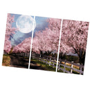 1 Set of 3PCS Canvas Painting for Home Bedroom Cafe Hotel Room Wall Art Wall Decor Paintings Cherry Blossom Print Charms 40*60cm