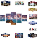 1 Set of 5PCS Canvas Painting for Home Bedroom Cafe Hotel Room Wall Art Wall Decor Paintings Lavender Print Charms 20*30/40/50cm